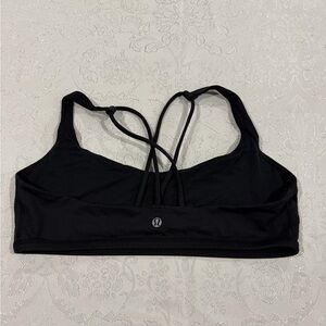lululemon athletica Black Cross-Back Sports Bra